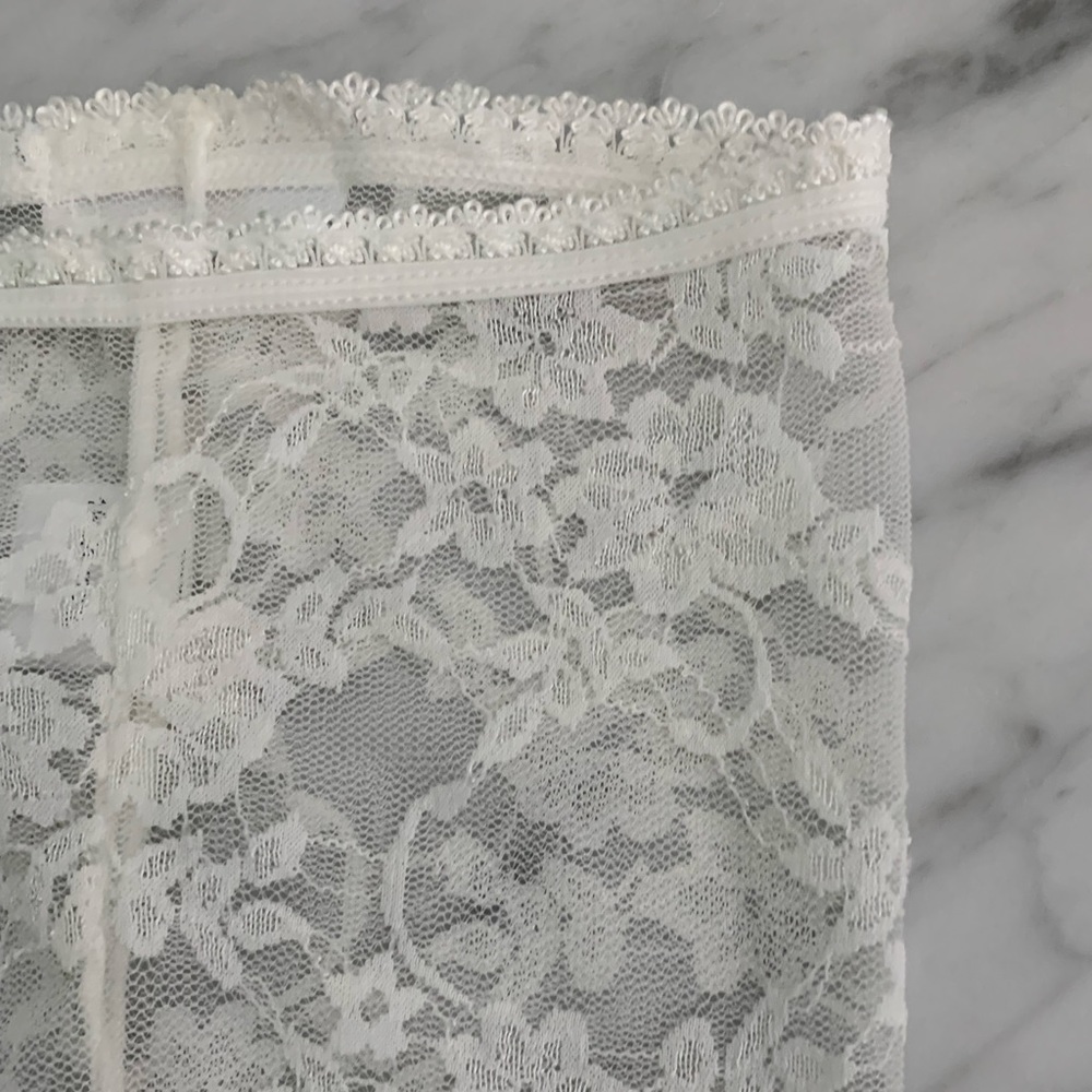 Baby Bella Maya Lace Footless Tights / Leggings White 18 months - Picture 7 of 11